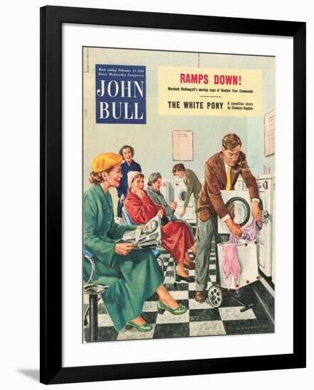 John Bull, Launderettes Washing Machines Appliances Magazine, UK, 1954-null-Framed Giclee Print