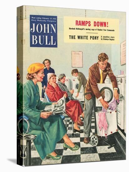 John Bull, Launderettes Washing Machines Appliances Magazine, UK, 1954-null-Stretched Canvas