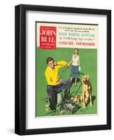 John Bull, Lawnmowers Magazine, UK, 1950-null-Framed Giclee Print