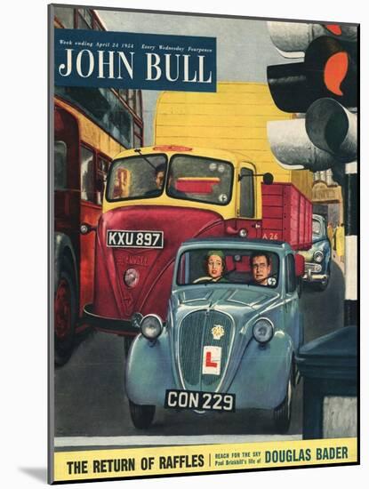 John Bull, Learning To Drive Magazine, UK, 1954-null-Mounted Giclee Print
