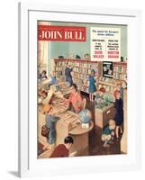 John Bull, Libraries Books Magazine, UK, 1950-null-Framed Giclee Print