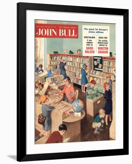 John Bull, Libraries Books Magazine, UK, 1950-null-Framed Giclee Print