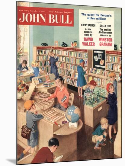 John Bull, Libraries Books Magazine, UK, 1950-null-Mounted Giclee Print