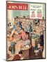 John Bull, Libraries Books Magazine, UK, 1950-null-Mounted Premium Giclee Print