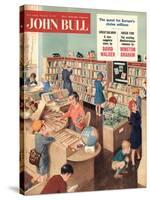 John Bull, Libraries Books Magazine, UK, 1950-null-Stretched Canvas
