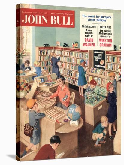 John Bull, Libraries Books Magazine, UK, 1950-null-Stretched Canvas