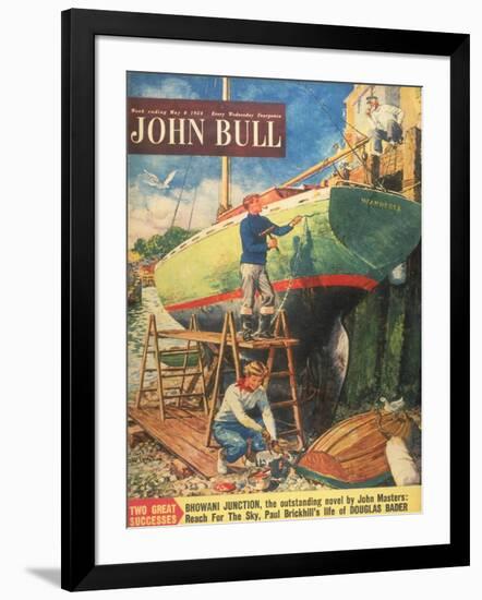 John Bull, Nautical Boats Painting Magazine, UK, 1954-null-Framed Giclee Print