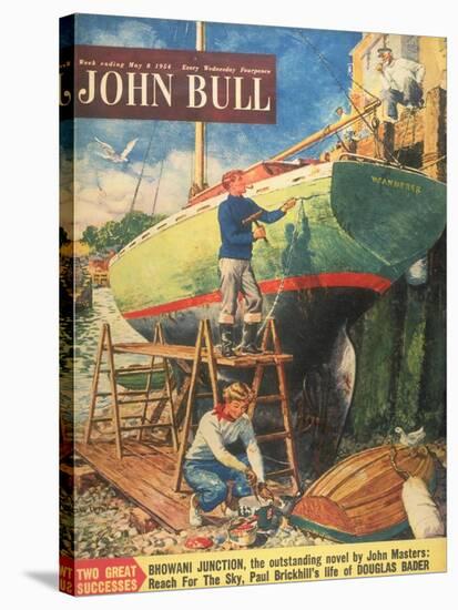 John Bull, Nautical Boats Painting Magazine, UK, 1954-null-Stretched Canvas