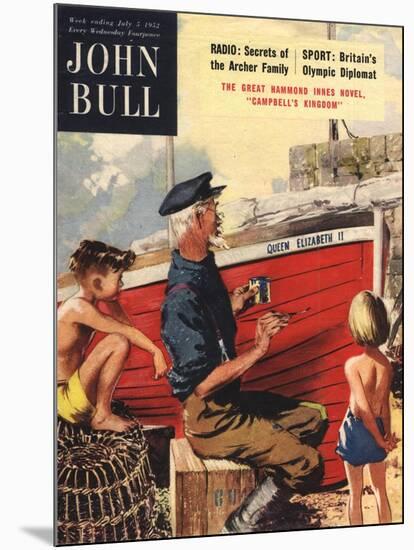 John Bull, Nautical Fishing Boats Magazine, UK, 1950-null-Mounted Giclee Print