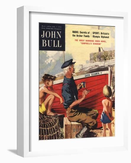 John Bull, Nautical Fishing Boats Magazine, UK, 1950-null-Framed Giclee Print