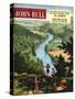 John Bull, Outdoors Rivers Countryside Ramblers Hiking Magazine, UK, 1955-null-Stretched Canvas