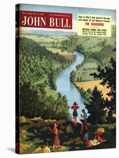 John Bull, Outdoors Rivers Countryside Ramblers Hiking Magazine, UK, 1955-null-Stretched Canvas