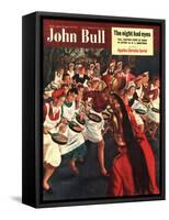 John Bull, Pancakes Day Races Magazine, UK, 1951-null-Framed Stretched Canvas