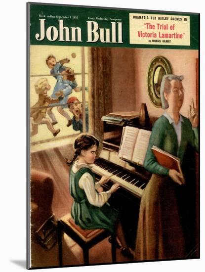 John Bull, Piano Pianos Grand Playing Lessons Games Teachers Magazine, UK, 1951-null-Mounted Giclee Print