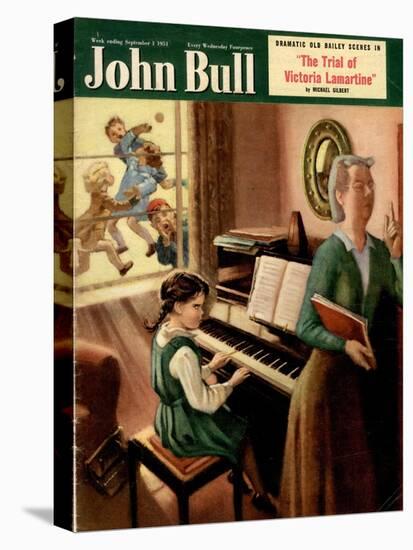 John Bull, Piano Pianos Grand Playing Lessons Games Teachers Magazine, UK, 1951-null-Stretched Canvas