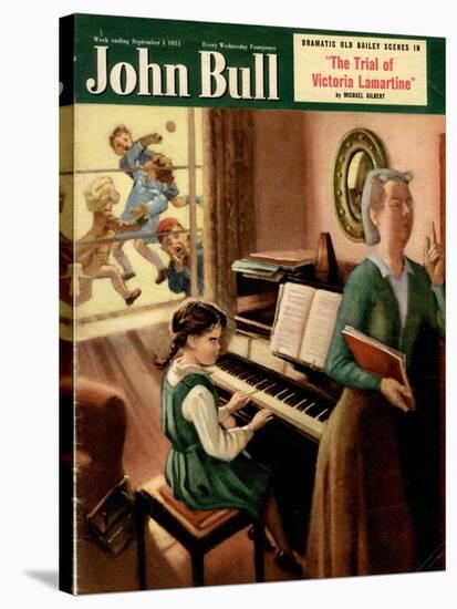 John Bull, Piano Pianos Grand Playing Lessons Games Teachers Magazine, UK, 1951-null-Stretched Canvas