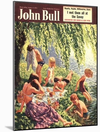 John Bull, Picnics Magazine, UK, 1951-null-Mounted Giclee Print