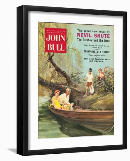 John Bull, Picnics Swimming Boats Magazine, UK, 1950-null-Framed Giclee Print