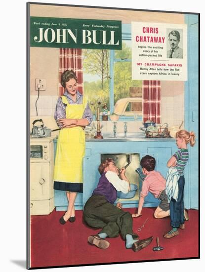 John Bull, Plumbers Plumbing DIY Mending Kitchens Sinks Magazine, UK, 1950-null-Mounted Giclee Print