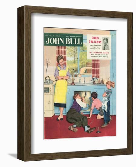 John Bull, Plumbers Plumbing DIY Mending Kitchens Sinks Magazine, UK, 1950-null-Framed Giclee Print