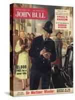 John Bull, Police Giving Parking Tickets Magazine, UK, 1956-null-Stretched Canvas
