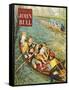 John Bull, Rowing Training Canoeing Canoes Sport Boats Magazine, UK, 1950-null-Framed Stretched Canvas