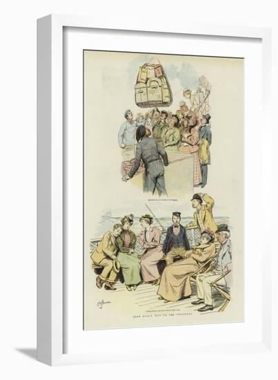 John Bull's Trip to the Continent-Hugh Thomson-Framed Giclee Print