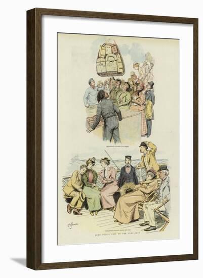 John Bull's Trip to the Continent-Hugh Thomson-Framed Giclee Print