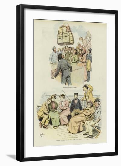 John Bull's Trip to the Continent-Hugh Thomson-Framed Giclee Print