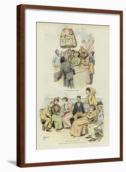 John Bull's Trip to the Continent-Hugh Thomson-Framed Giclee Print