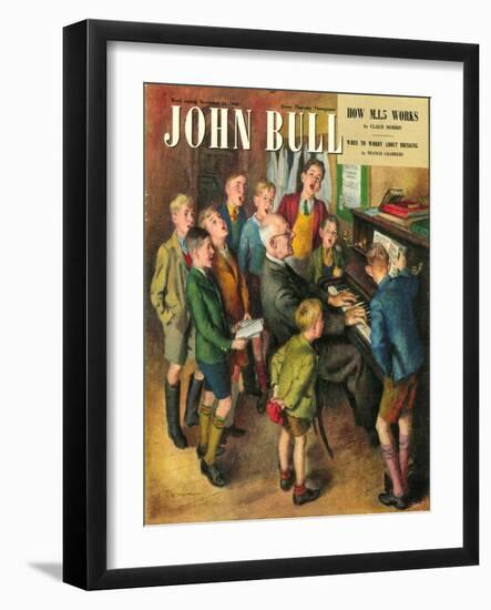 John Bull, School Concerts Singing Pianos Teachers Lessons Magazine, UK, 1948-null-Framed Giclee Print