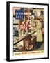 John Bull, Shopping Cosmetic Counter Make-Up Makeup Womens Magazine, UK, 1953-null-Framed Giclee Print