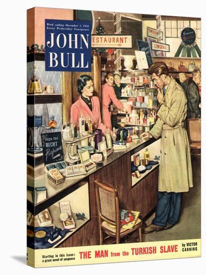 John Bull, Shopping Cosmetic Counter Make-Up Makeup Womens Magazine, UK, 1953-null-Stretched Canvas