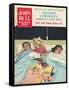 John Bull, Sleep Reading Children Bedtime Stories Beds Magazine, UK, 1950-null-Framed Stretched Canvas