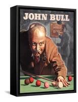 John Bull, Snooker Billiards Pipes Games Magazine, UK, 1946-null-Framed Stretched Canvas