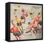 John Bull, Snow Ice Hockey Winter Seasons Magazine, UK, 1949-null-Framed Stretched Canvas