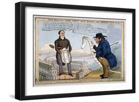 'John Bull & the arch-itect wot builds the arches - &c - &c - &c - &c', 1829-Thomas McLean-Framed Giclee Print