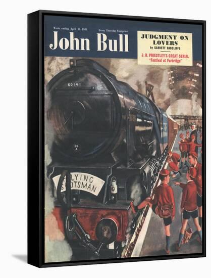 John Bull, The Flying Scotsman, Trains Stations Magazine, UK, 1951-null-Framed Stretched Canvas