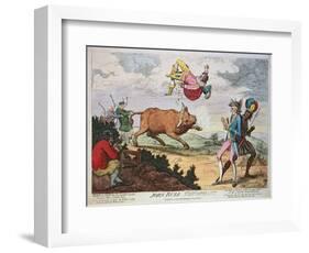 John Bull Triumphant, published by William Humphrey, 4th January 1780-James Gillray-Framed Giclee Print