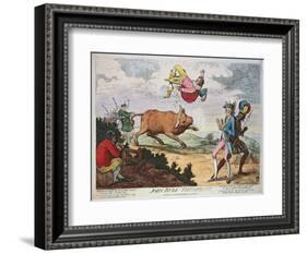 John Bull Triumphant, published by William Humphrey, 4th January 1780-James Gillray-Framed Giclee Print