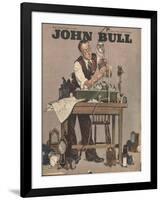 John Bull, Watch Clock Repairing Menders Man Clocks Magazine, UK, 1948-null-Framed Giclee Print