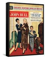 John Bull, Womens Fur Coats Saleswoman Shop Assistants Husbands Shopping Magazine, UK, 1957-null-Framed Stretched Canvas