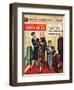 John Bull, Womens Fur Coats Saleswoman Shop Assistants Husbands Shopping Magazine, UK, 1957-null-Framed Giclee Print