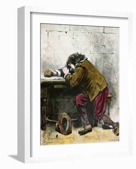 John Bunyan Dreaming, 17th Century-null-Framed Giclee Print