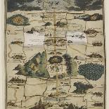 Jigsaw Puzzle of The Pilgrim's Progress Dissected, or a Complete View of Christian's Travels, 1790-John Bunyan-Framed Stretched Canvas