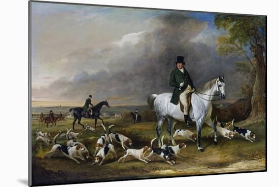 John Burgess of Clipstone, Nottinghamshire, on a Favourite Horse, with His Harriers-John Ferneley-Mounted Giclee Print