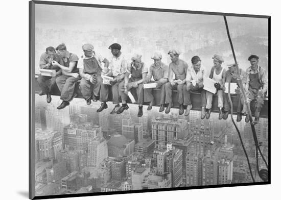 John C Ebbets Lunch Atop A Skyscraper Photo Art Print Poster-null-Mounted Poster