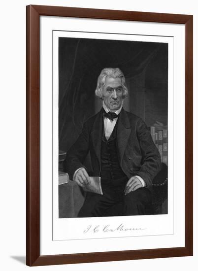 John Caldwell Calhoun-Alonzo Chappel-Framed Art Print