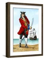 John 'Calico Jack' Rackham, (1680-172), English Pirate Captain-Karen Humpage-Framed Giclee Print