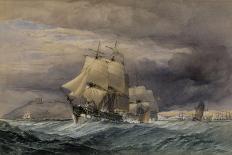 Shipping off the Mediterranean Coast, 1848-John Callow-Giclee Print